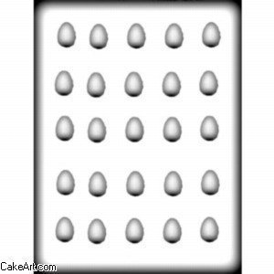 Cake Art - 7/8" Jelly Bean Egg Mold (25)