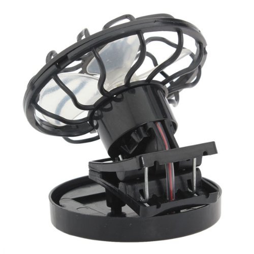 DCDEAL Portable Mini Solar Powered Clip Fan Cooling Fan Hat Cap Fan Energy Saving Travel Summer Camping N6