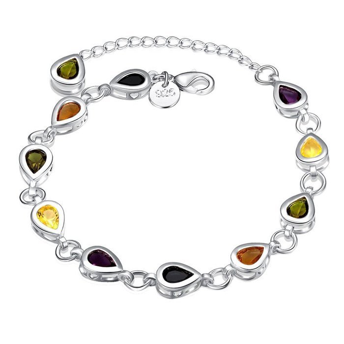 Fashion Jewelry Women Lots Style Silver Plated Charm Bangle Cuff Bracelet Gifts N4