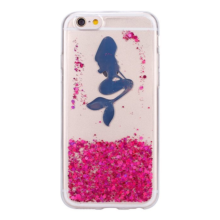 iPhone 6S Plus Case,iPhone 6/6S Plus Bling Glitter TPU Case,PHEZEN Mermaid Pattern Shiny Sparkling Glitter Flexible... N27