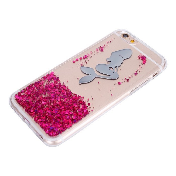 iPhone 6S Plus Case,iPhone 6/6S Plus Bling Glitter TPU Case,PHEZEN Mermaid Pattern Shiny Sparkling Glitter Flexible... N28