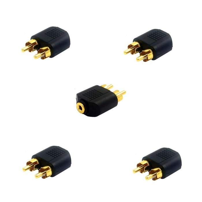 SIENOC 10 Pics RCA Female to Female AV Coupler Joiner Extender N2