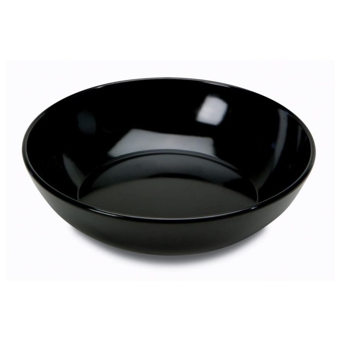 Delfin BRD-12AS-010 3.5 Qt. Black Round Pacific Rim Bowl