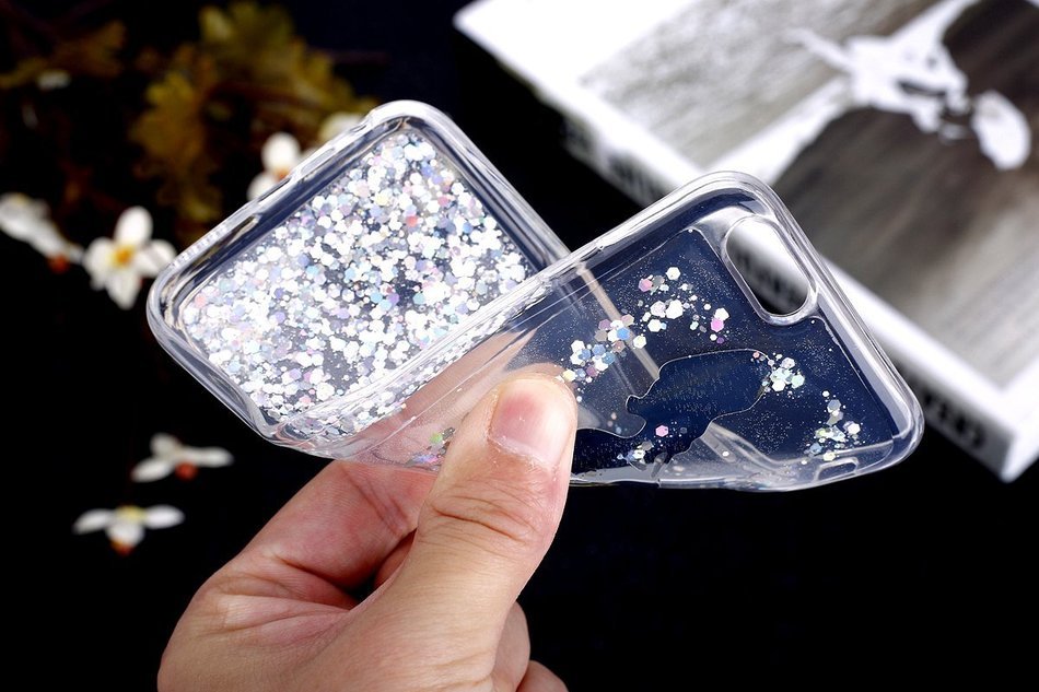 iPhone 6S Plus Case,iPhone 6/6S Plus Bling Glitter TPU Case,PHEZEN Mermaid Pattern Shiny Sparkling Glitter Flexible... N31