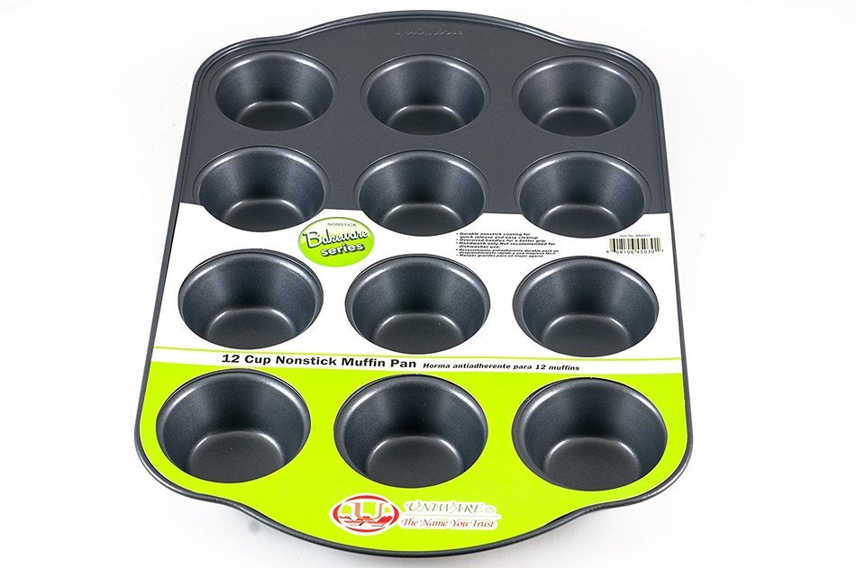 Uniware Nonstick Muffin Pan with Oversized Handles, Horma Antiadherente Para Muffins (24 Cups)