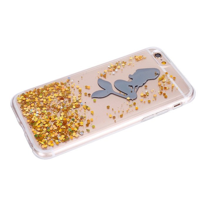iPhone 6S Plus Case,iPhone 6/6S Plus Bling Glitter TPU Case,PHEZEN Mermaid Pattern Shiny Sparkling Glitter Flexible... N35