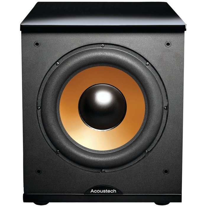 BIC AMERICA H-100II 12" Front-firing Powered Subwoofer with Black Lacquer Top