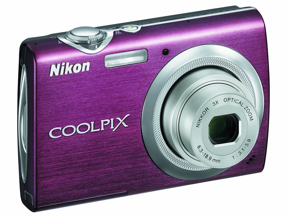 Nikon Coolpix S230 10MP Digital Camera with 3x Optical Zoom and 3 inch Touch Panel LCD (Plum) N6