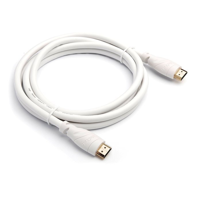KabelDirekt (40 feet white) HDMI Cable (1080p 4K 3D High Speed with Ethernet ARC) - TOP Series N7
