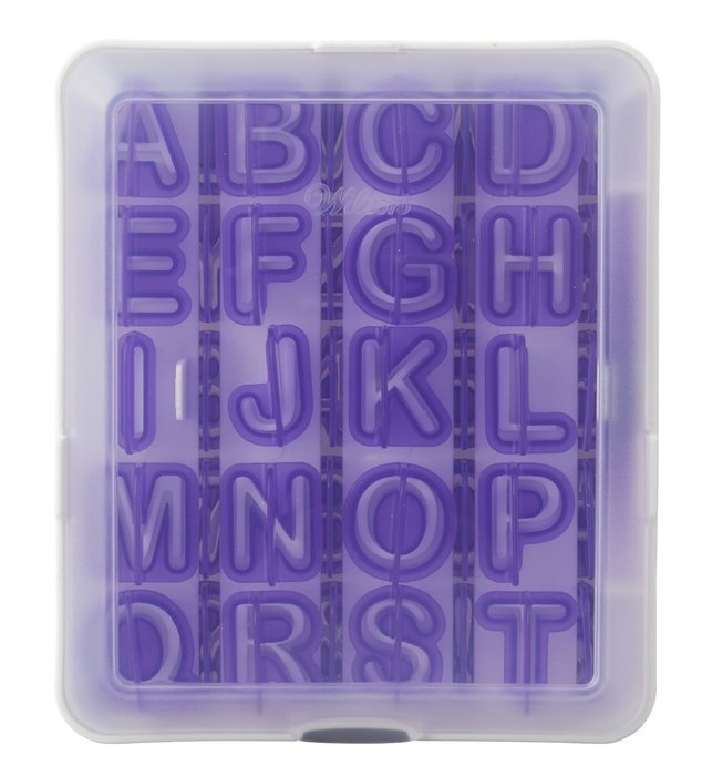 Wilton 417-7554 40 Piece Alphabet & Numbers Fondant Cut-Outs Set