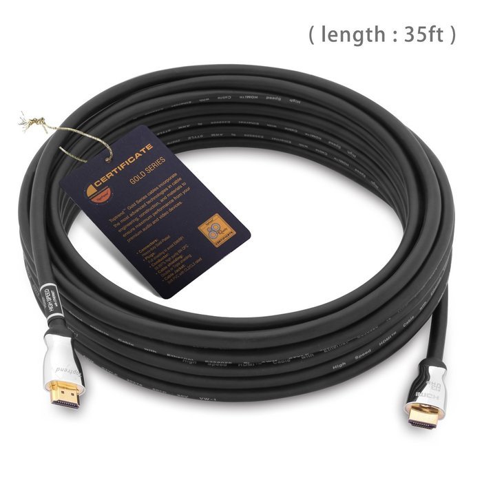 Toptrend High Speed 21Gbps HDMI Cable -Gold Plated Connector Tips- with Ethernet-Supports Ultra HD 4K 60Hz 3D... N16