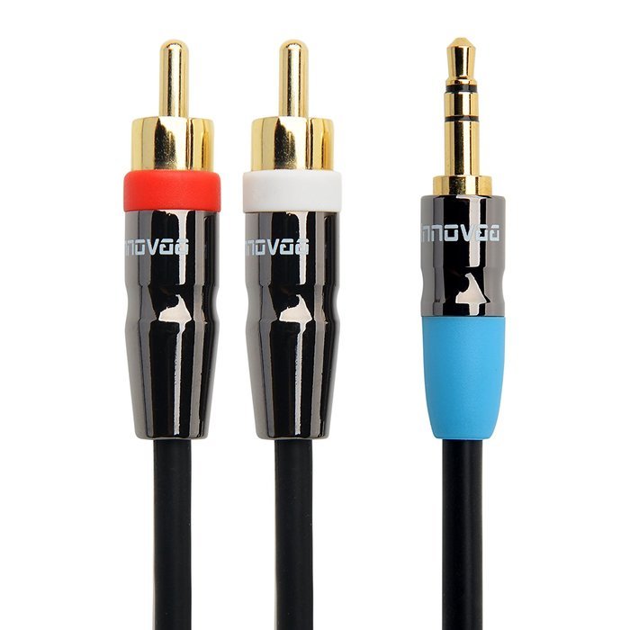 AUX Audio Cable, INNOVAA 3.5mm to RCA (2) Stereo AUX Audio Cable - 20 Feet N2