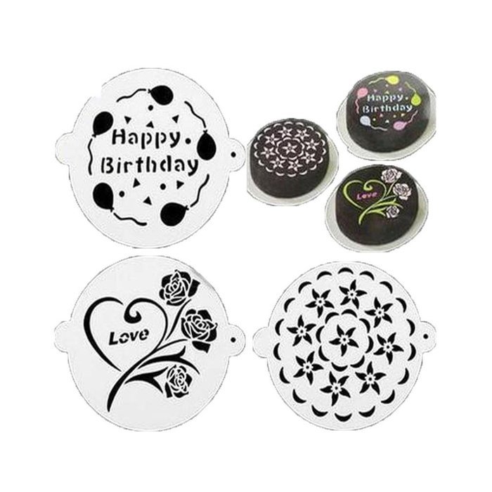 MAXGOODS Popular Round Flower Cake Spray Mode Crafts Mold Decor Transparent