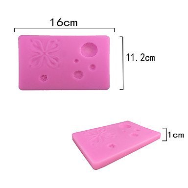 Y&XL&H 2 Pieces Large Flowers Pattern Candy Fondant Cake Molds For The Kitchen Baking Molds