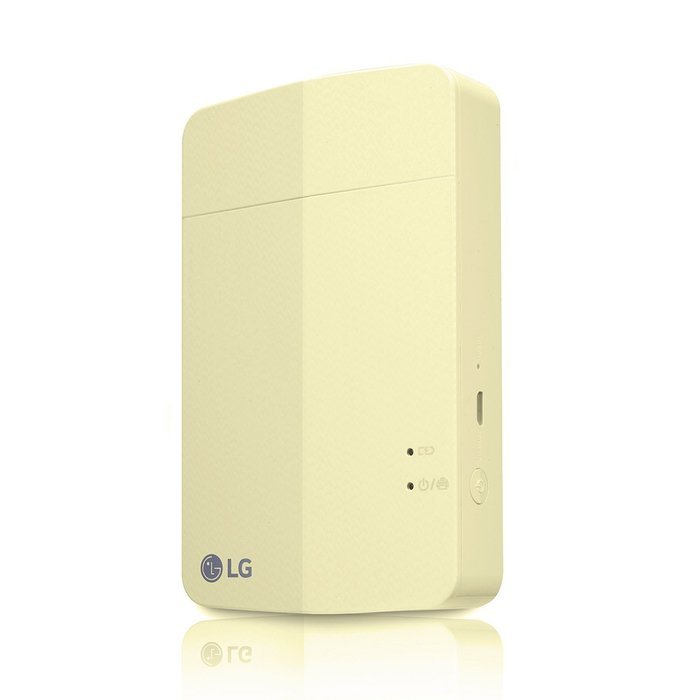 New LG PD251 Portable Mobile Pocket Photo Printer 3 [Lime Yellow] (Follow-up model of PD241 and PD239) Bluetooth... N2