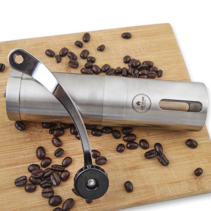 Most Consistent Hand Coffee Grinder & Coffee Press - Ceramic Burr Manual Coffee Grinder fits in Aeropress N2