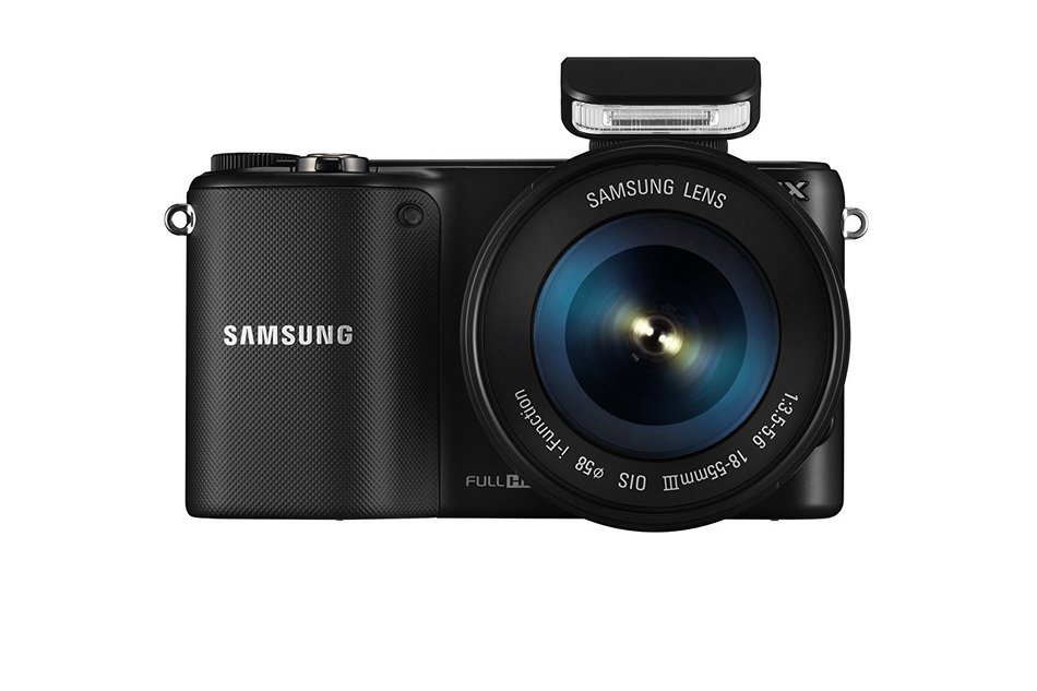 Samsung NX2000 20.3MP CMOS Smart WiFi Mirrorless Digital Camera with 20-50mm and 50-200mm Zoom Lens Bundle (Black) N25