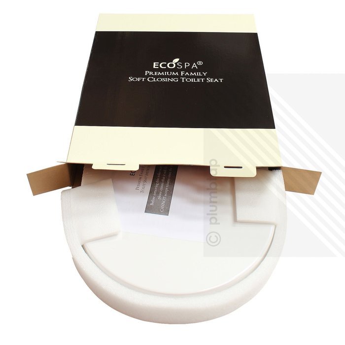 Premium Soft Close White D-Shape Toilet Seat for Young Families | Child Friendly, Very STRONG Seat, Perfect for... N8