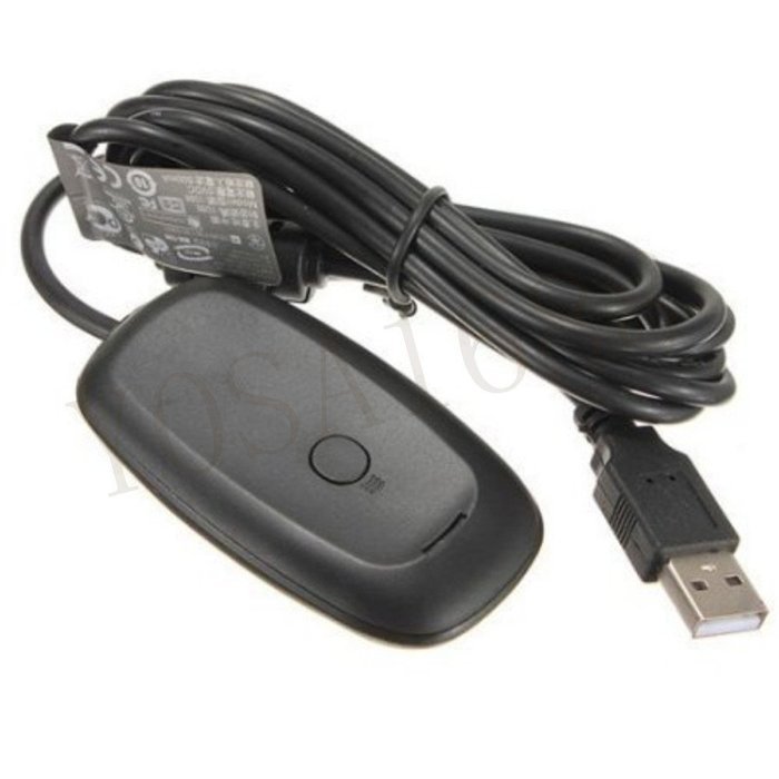 YOSA Windows PC Wireless USB Receiver Gaming Adapter for Xbox 360 Controller Black N2