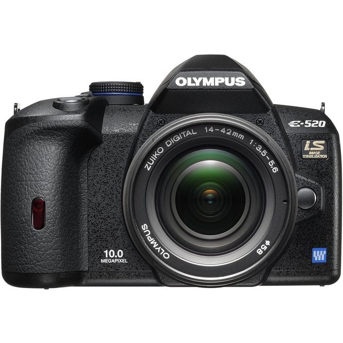 Olympus Evolt E520 10MP Digital SLR Camera with 14-42mm f/3.5-5.6 and 40-150mm f/4.0-5.6 ED Zuiko Lenses