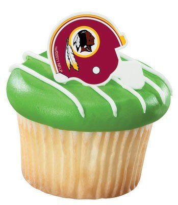 NFL Washington Redskins Cupcake Rings 12 Pack