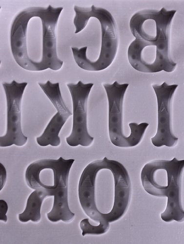 Zebrawood Decorative Font - Silicone Icing Moulds for Cake and Cupcake Decoration