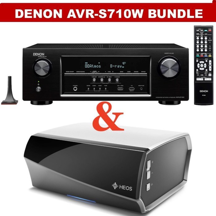 Denon AVR-S710W 7.2 Channel Full 4K Ultra HD A/V Receiver (Bluetooth & Wi-Fi) NOW WITH HEOS Link