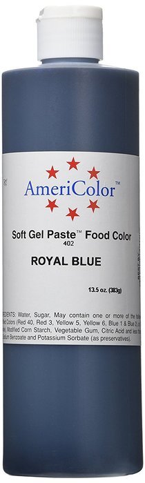Americolor Soft Gel Paste Food Color, 13.5-Ounce, Royal Blue