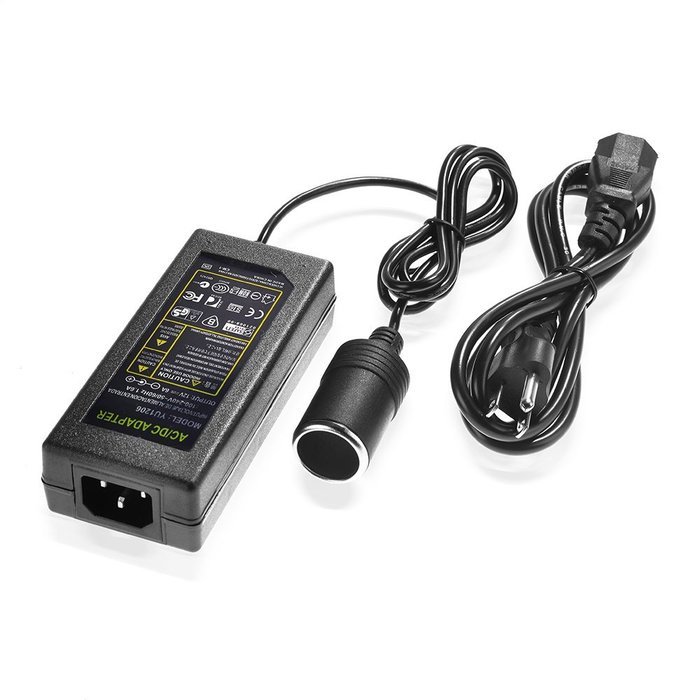 6 Amp AC to 12 DC Power Adapter,GOUXIANG Converter 110-240V Car Cigarette Lighter Socket Power Supply Cord N2