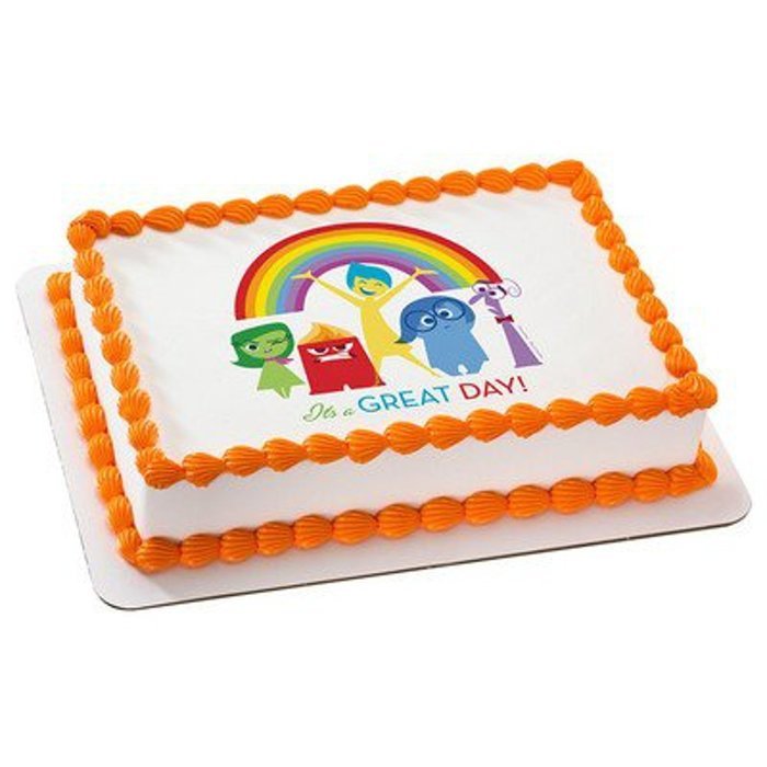 Whimsical Practicality Inside Out It's a Great Day Edible Icing Image for Cakes (1/4 Sheet)
