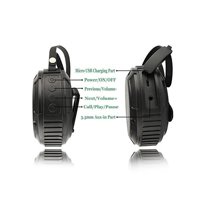 Waterproof Bluetooth Speakers, Mindkoo Smart Wireless Portable Outdoor Speaker for iPhone, Android phone, Tablet... N5