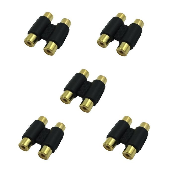 SIENOC 10 Pics RCA Female to Female AV Coupler Joiner Extender N3