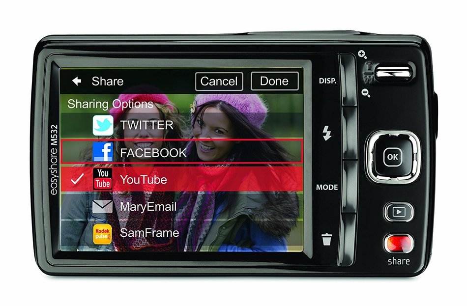 Kodak EasyShare M532 14 MP Digital Camera with 4x Optical Zoom and 2.7-Inch LCD - Red N9