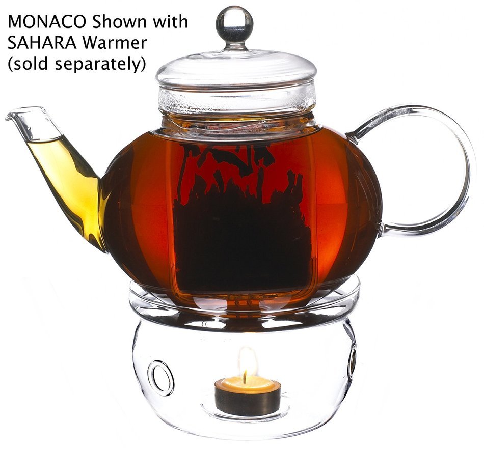 SAHARA Teapot Warmer by GROSCHE; Heat proof High Quality Glass,In original Grosche branded box