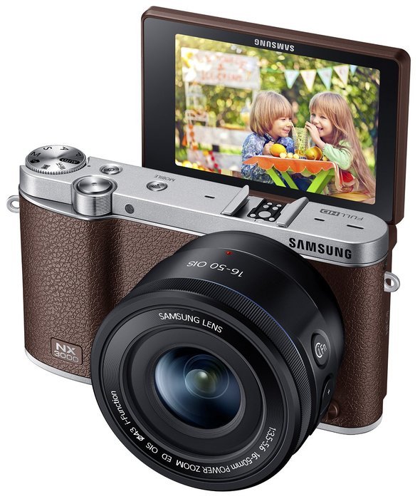 Samsung NX3000 Wireless Smart 20.3MP Mirrorless Digital Camera with 16-50mm OIS Power Zoom Lens and Flash (Black) N23