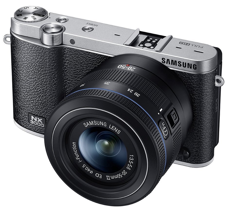 Samsung NX3000 Wireless Smart 20.3MP Mirrorless Digital Camera with 16-50mm OIS Power Zoom Lens and Flash (Black) N29