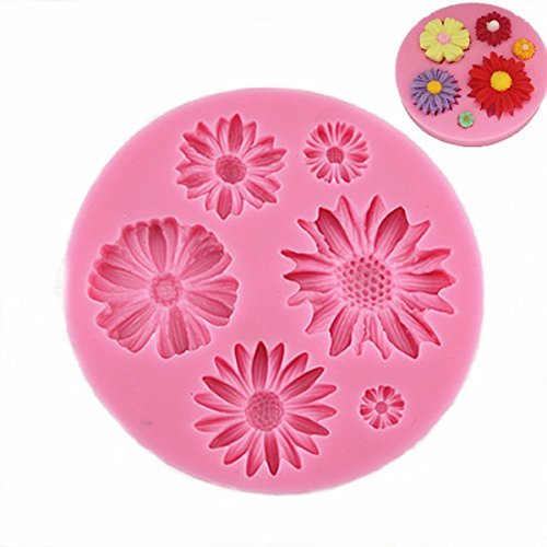 Bluelover Daisy Silicone Fondant Cake Mold Chocolate Polymer Clay Mould