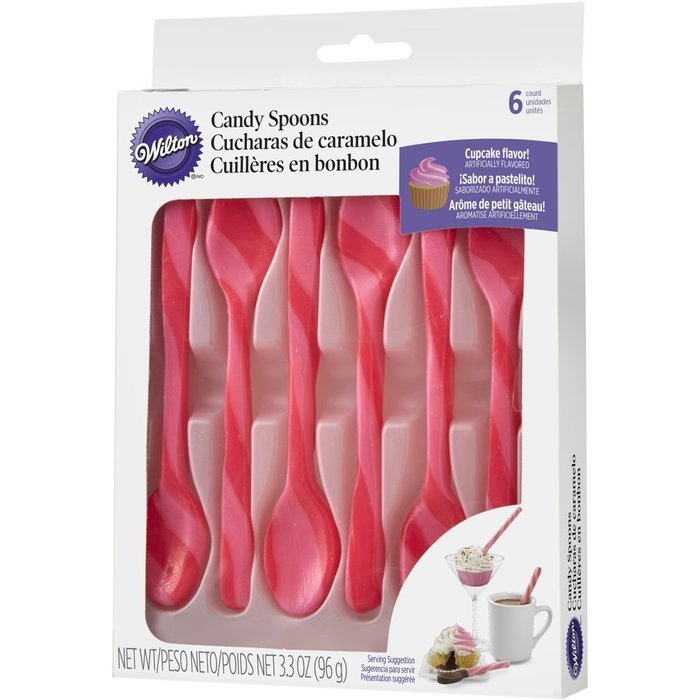 Wilton 6 Count Cupcake Flavored Candy Spoons