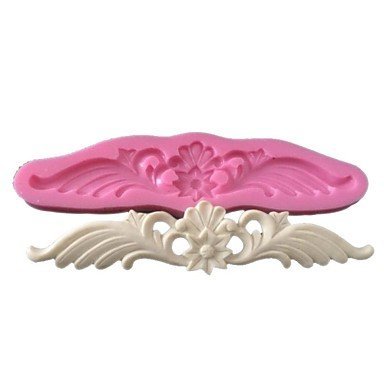 Y&XL&H 3D Flower Vine Icing Sugar Fondant Mold Wedding Cake Modeling Decorating Mould Silicone Cake Border Mold N2
