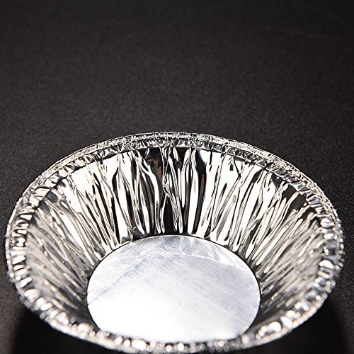 reentry-phenomenon 50X Disposable Aluminum Foil Baking Cookie Muffin Cupcake Egg Tart Mold Round