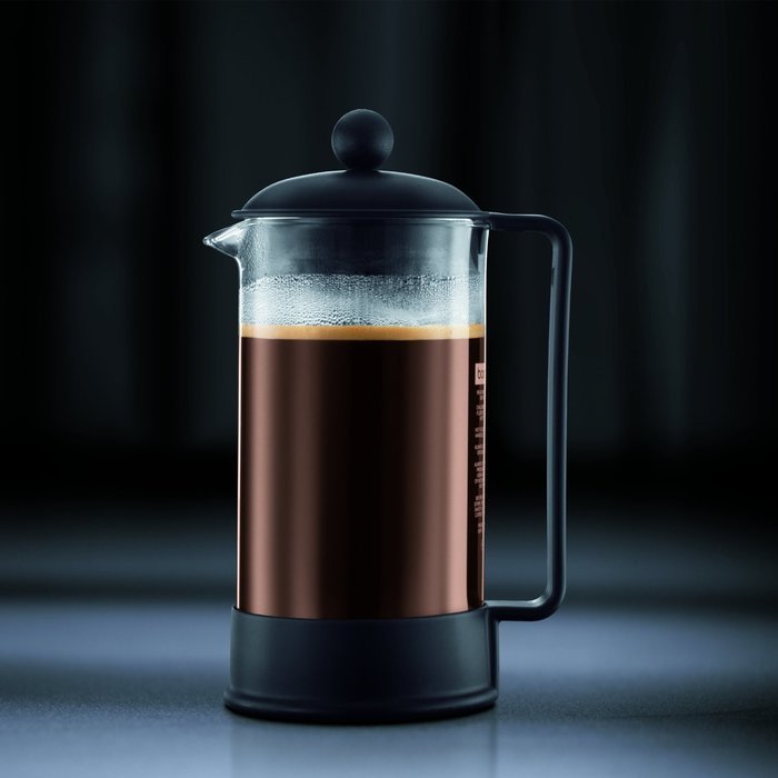 Bodum 1548-01 Brazil Cafeti&egrave;re &agrave; Piston 8 Tasses 1 L Noir