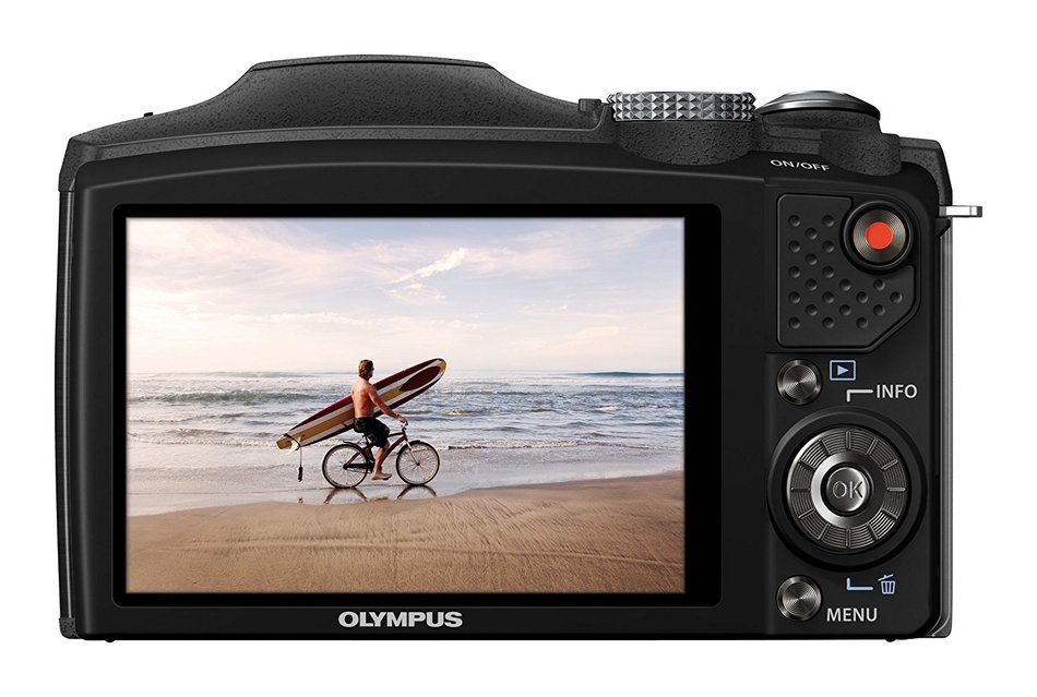 Olympus SZ-31MR 16MP CMOS Camera with 24x Wide-Angle Zoom and 3-inch 920k Hi-Res LCD Touch Panel (Black) (Old... N4