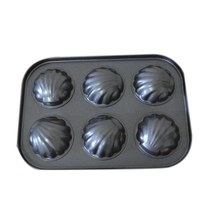 Startony Non Stick 6 Cups Removeble Loose Bottom Muffin Cupcake Egg Tart Quiche Baking Pan Loose Base Pie Bakeware N3