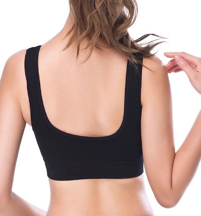 PHOTNO Womens Thin No Mat Athletic Vest Fitness Sports Yoga Stretch Bra