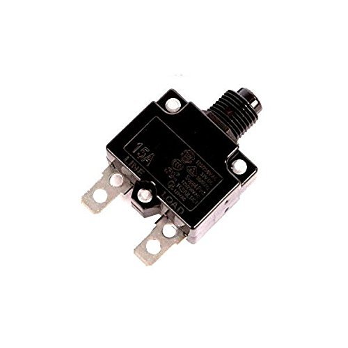 Heat Surge Roll N Glow Fireplace Reset Buttom 15 AMP Circuit Breaker (Black Generic)