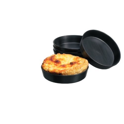 Matfer 4 Inch x 3/4 Inch Exoglass Quiche Mold, 12 Piece