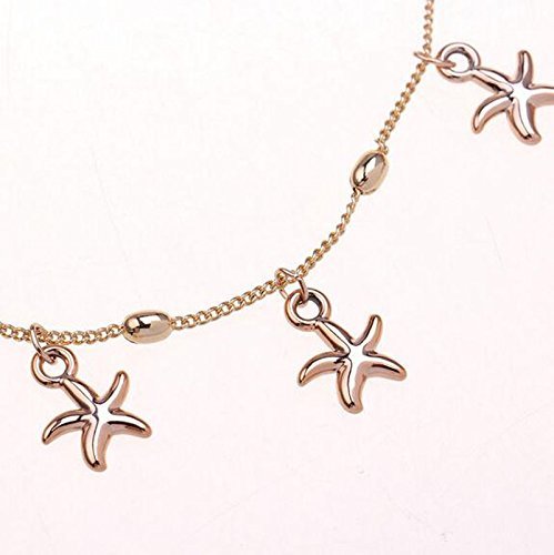 Charm Starfish Chain Anklet Women Gold Bracelet Barefoot Sandal Foot Jewelry N4