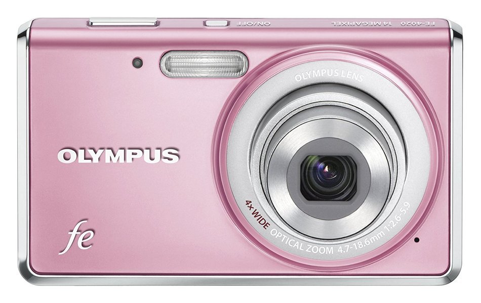 Olympus FE-4020 14 MP Digital Camera with 4x Wide Angle Zoom and 2.7-inch LCD (Pink) (Old Model)