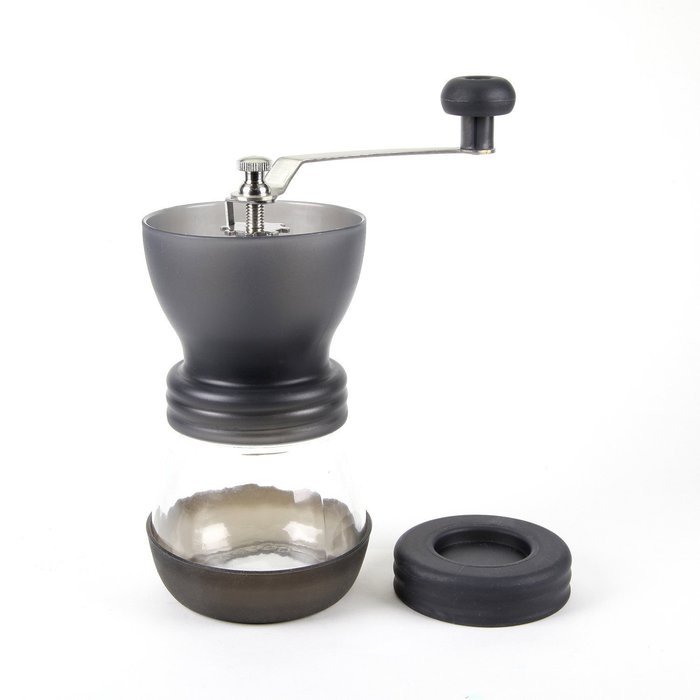 CoZroom Black Manual Coffee Grinder, Burr Espresso Coffee Grinder -Food Saftey Ceramic, Hand-crank Coffee Mill N2