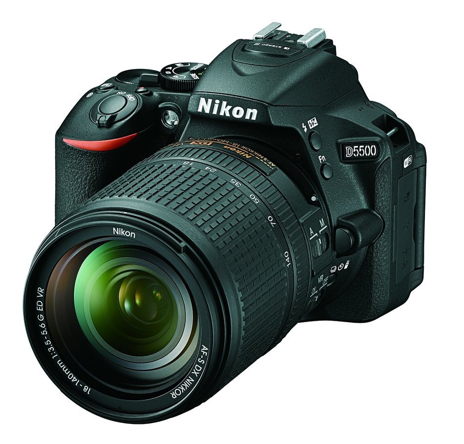 Nikon D5500 DX-format Digital SLR w/ 18-55mm VR II Kit (Black) N11